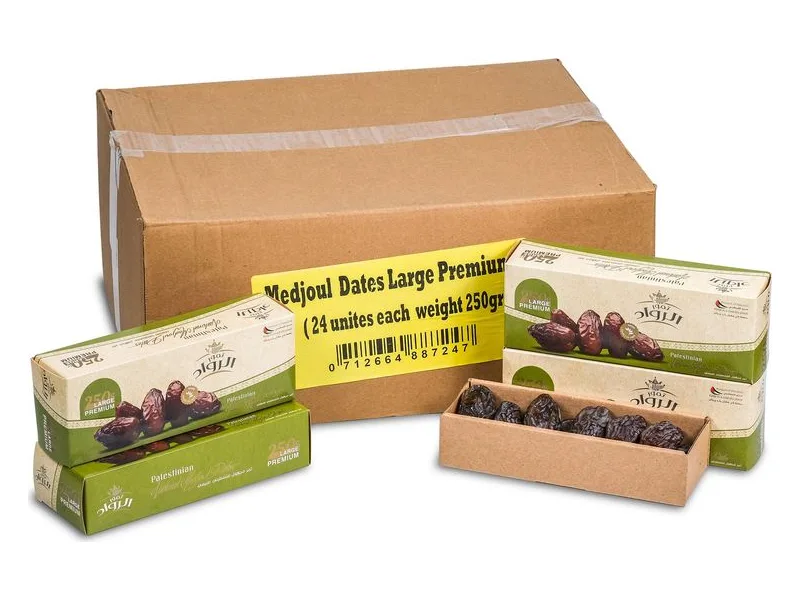 Al-Rwad Medjool Dates, 250 g pack, 24 × 250 g