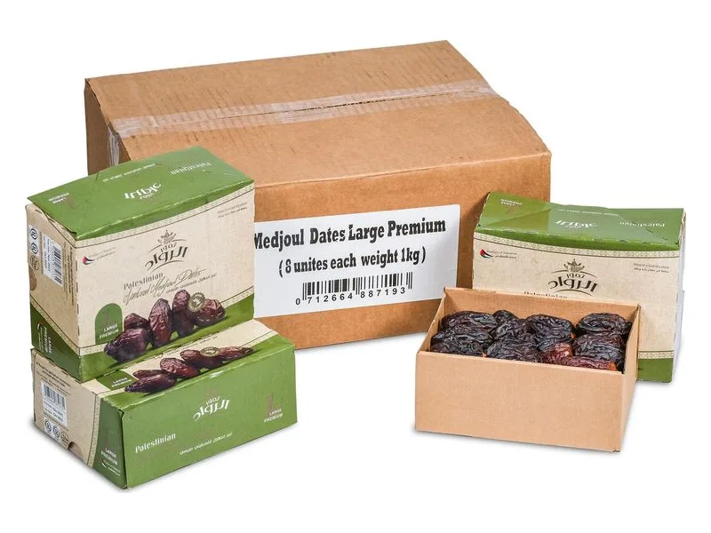 Al-Rwad Medjool Dates, 1 kg pack, 8 × 1 kg