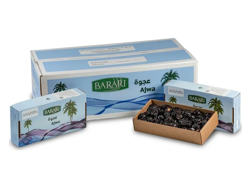Barari Ajwa Al-Madinah Dates, 500 g pack, 12 × 500 g