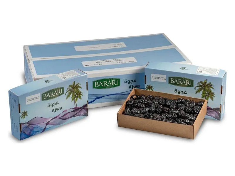 Barari Ajwa Al-Madinah Dates, 1 kg pack, 8 × 1 kg