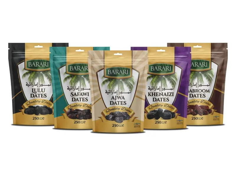 Barari Khenaizi Dates, zip pouch 250 g, 28 × 250 g