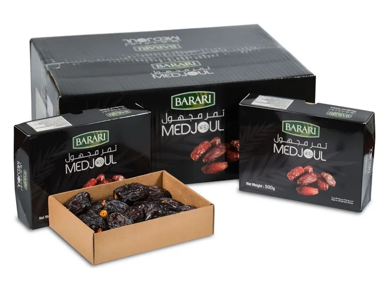 Barari Medjool Dates, 500 g pack, 12 × 500 g