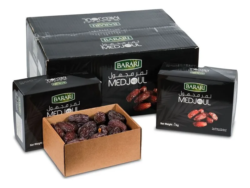 Barari Medjool Dates, 1 kg pack, 8 × 1 kg