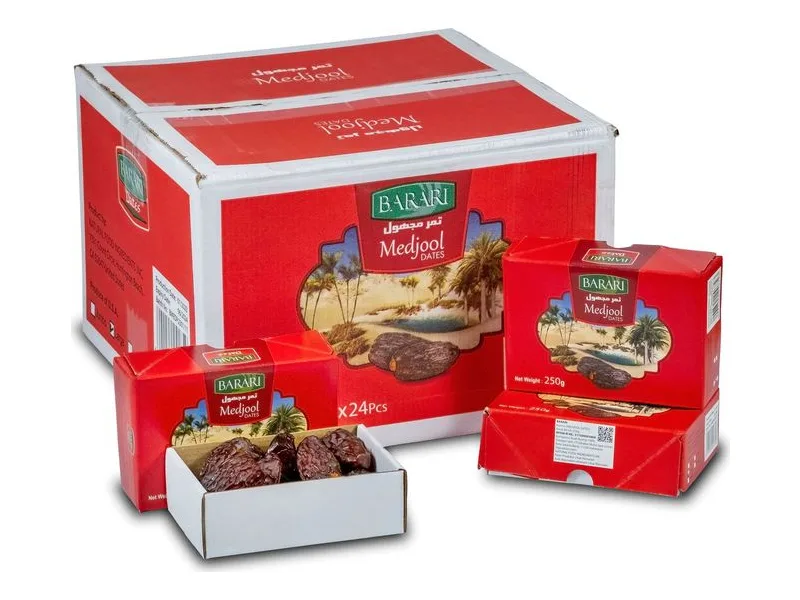 Barari Medjool Dates, 250 g pack, 24 × 250 g