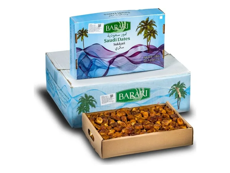 Barari Sukkari Dates, 3 kg pack, 4 × 3 kg