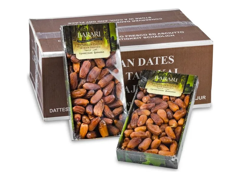 Barari Tunisian Dates (Deglet Nour), 1 kg pack, loose, 12 × 1 kg