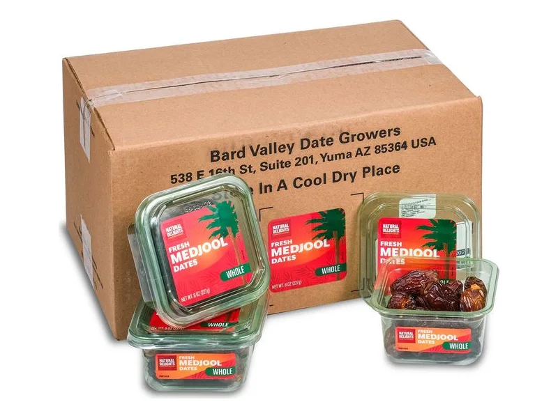 Natural Delights Medjool Dates, plastic container 227 g, 18 × 227 g