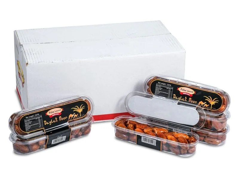 Palm Sweet Tunisian Dates (Deglet Nour), plastic container 227 g, processed, 24 × 227 g