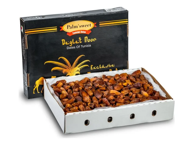 Palm Sweet Tunisian Dates (Deglet Nour), bulk carton 5 kg, processed, 5 kg