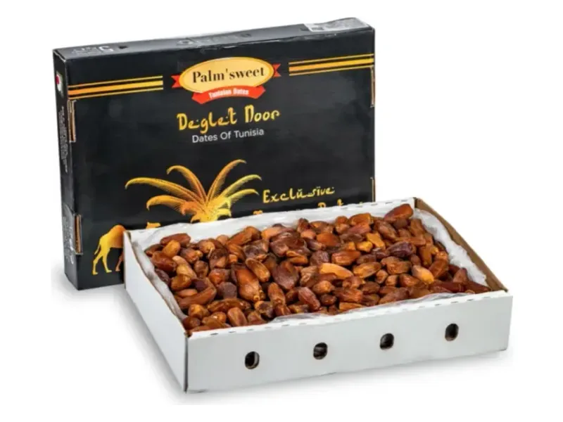 Palm Sweet Deglet Nour processed dates from Tunisia